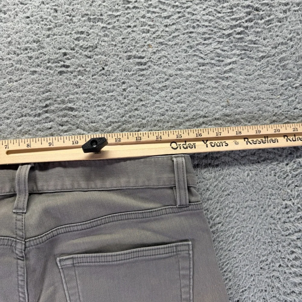 Banana Republic Traveler Pant Mens 30x32 Gray Cotton Chino Straight Slim Stretch